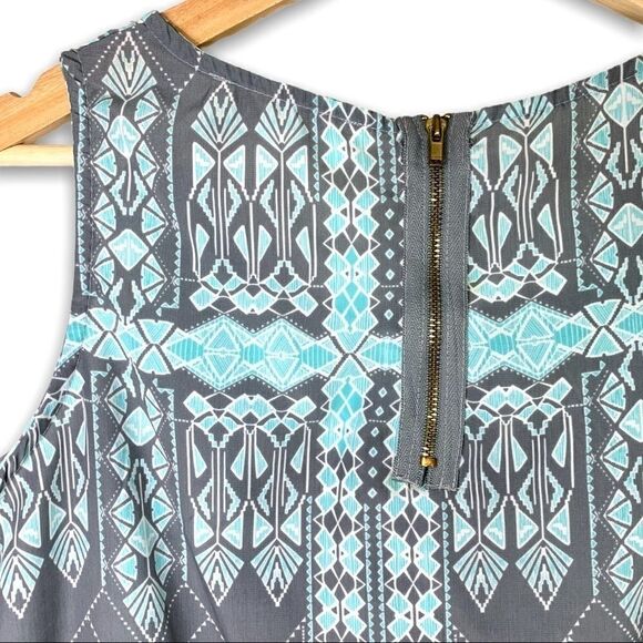 Olive & Oak Aztec Flowy Turquoise Tank Top - Picture 8 of 8